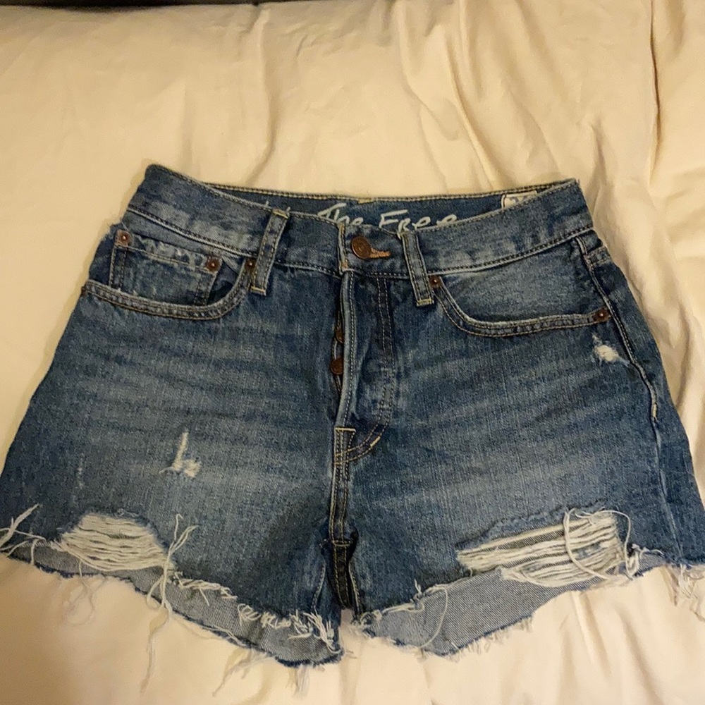 We The Free Distressed Jean Short